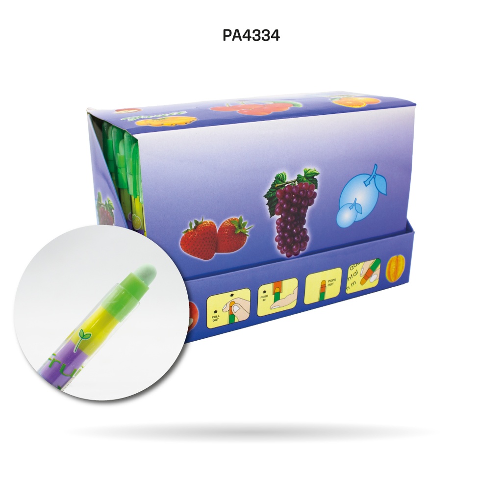 BORRADOR 5 PUNTAS CON OLOR FRESA DISPLEY X 36 UND[PAC3202]