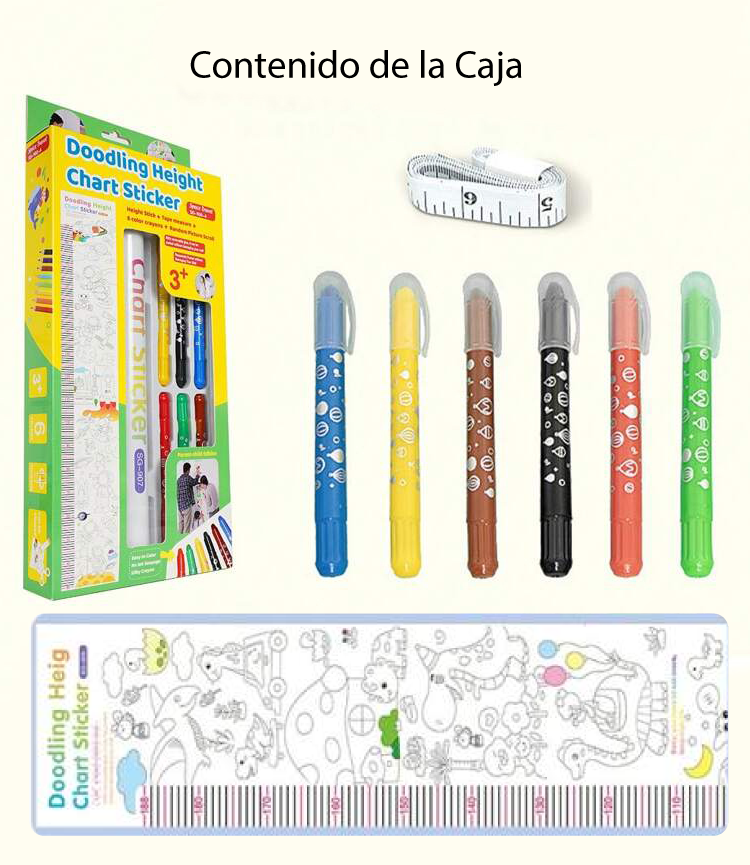 TALLIMETRO Y STICKER DE ALTURA SG-906-4