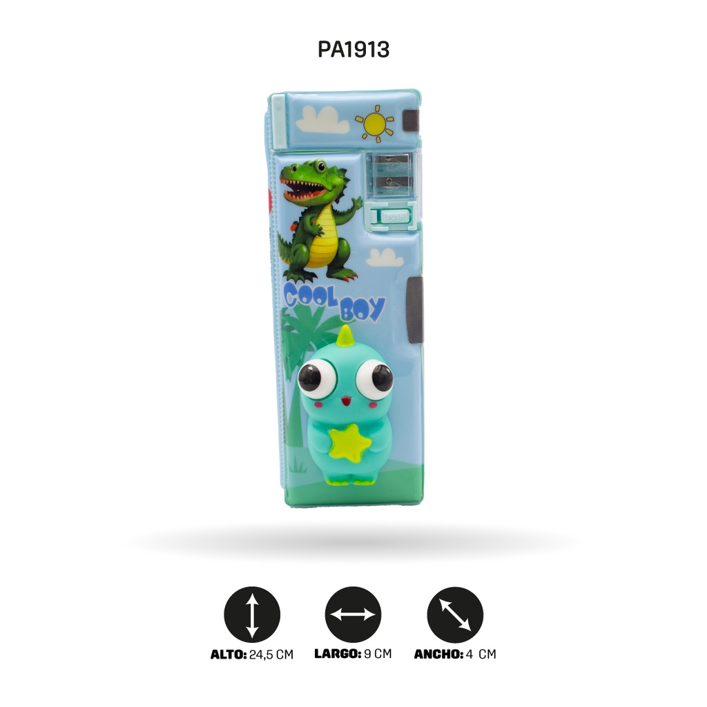 ESTUCHE MULTIFUNCIONAL ANIMALES CON OJOS GRANDES XPM-565-3/5/8/7 [PAC4670]