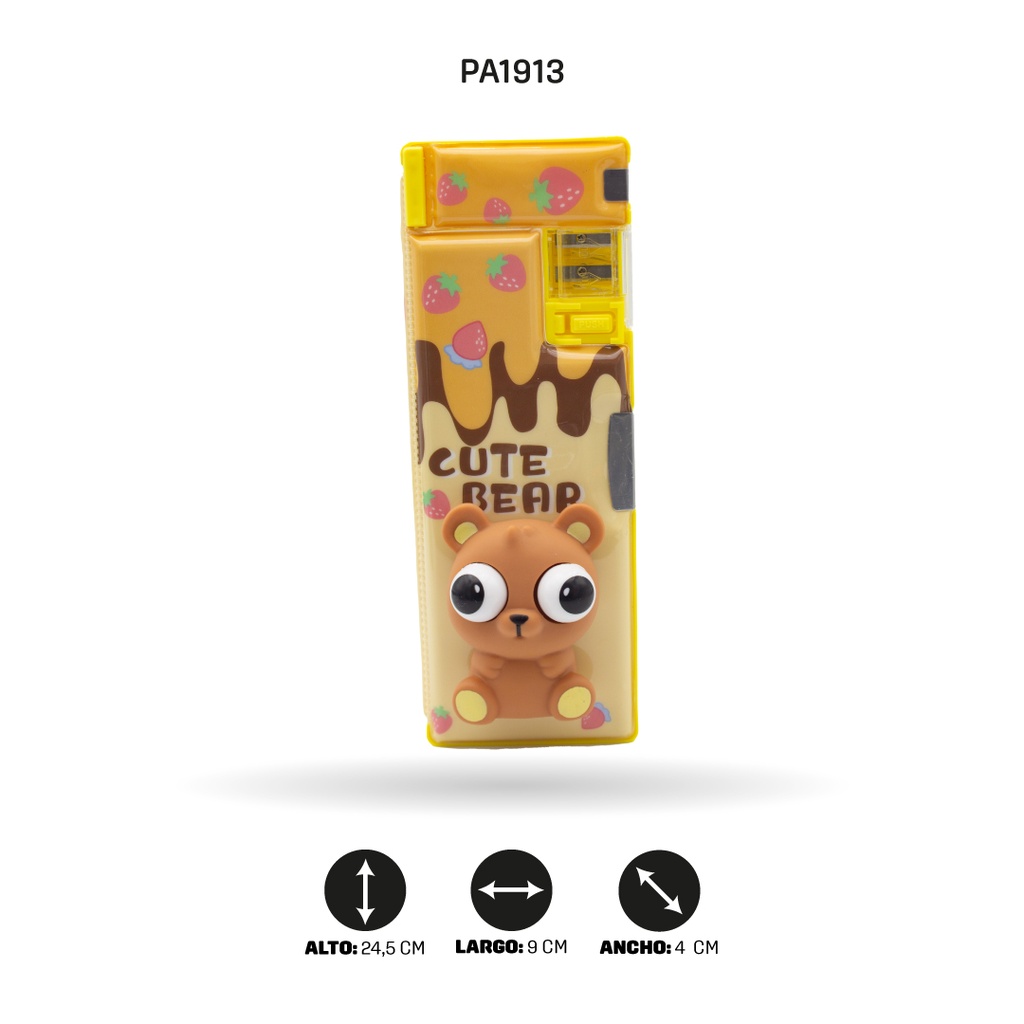 ESTUCHE MULTIFUNCIONAL ANIMALES CON OJOS GRANDES XPM-565-3/5/8/7 [PAC4670]