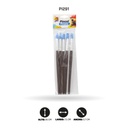 PINCEL PICOPAY MEDIANO CABO PLATEADO SET X5 [PAC70062-291]