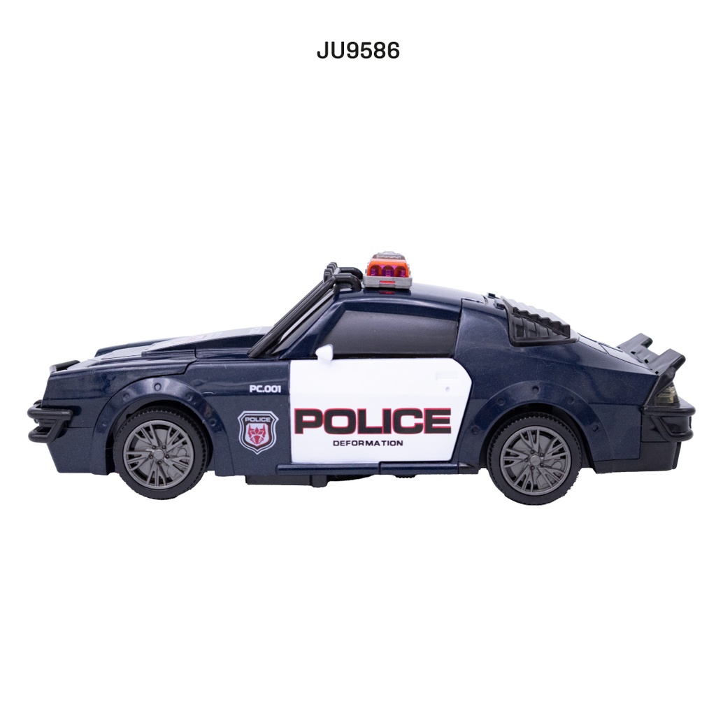 ROBOT TRANSFORMADOR CARRO POLICIA DE PILAS [FW338-6A]