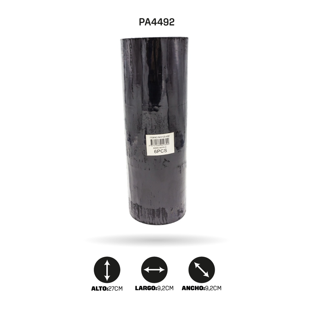 CINTA AH ROYAL NEGRA (SET X6 UND) 4.5CM X 36MT  [PAC2125]