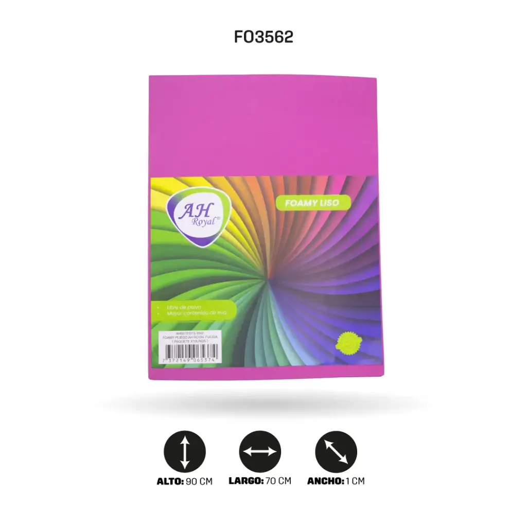 FOAMY PLIEGO AH ROYAL FUCSIA X 10 UNDS [AH50101015-3562-AH50101015-PAC40234]