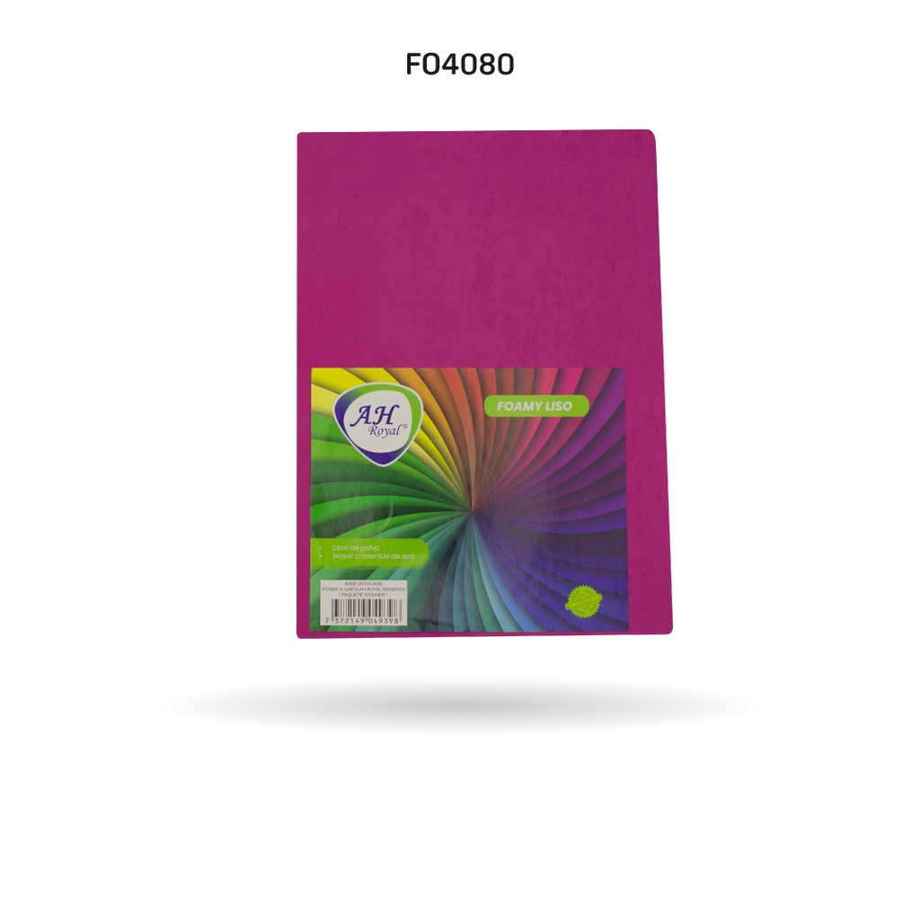 FOAMY 4 CARTA AH ROYAL MAGENTA X 10 UNDS [AH28101315-4080-AH28101315]