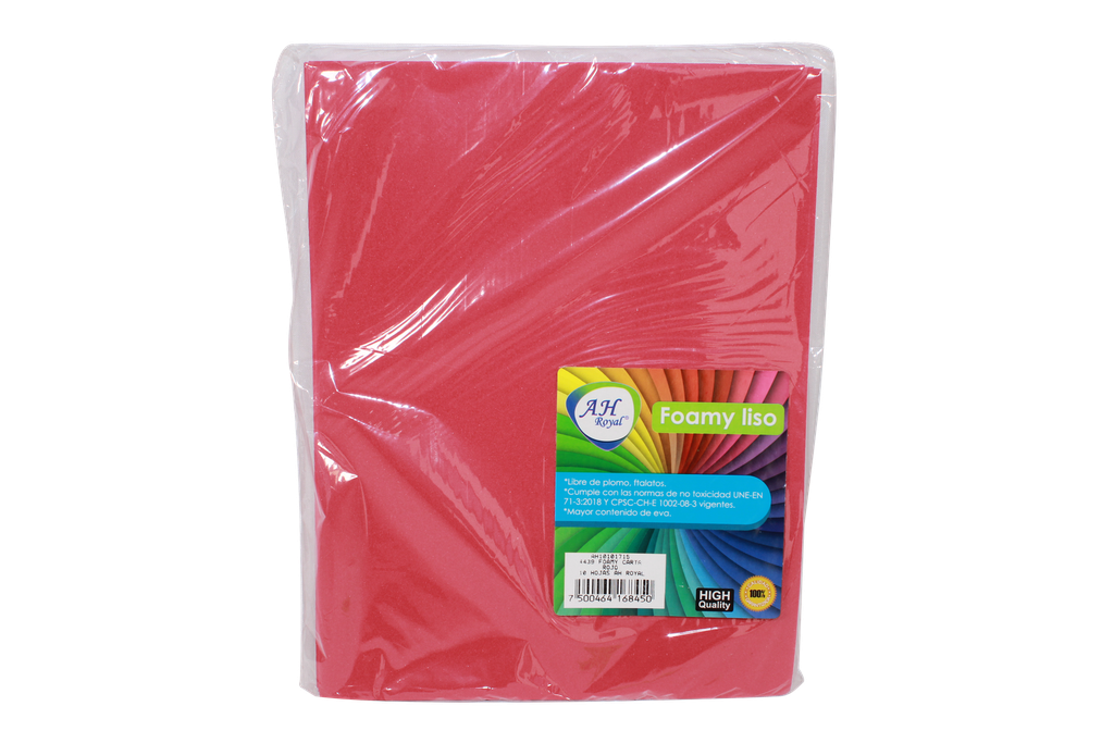 FOAMY CARTA AH ROYAL ROJO OSCURO  X 10 UNDS [AH10101715-HN101]