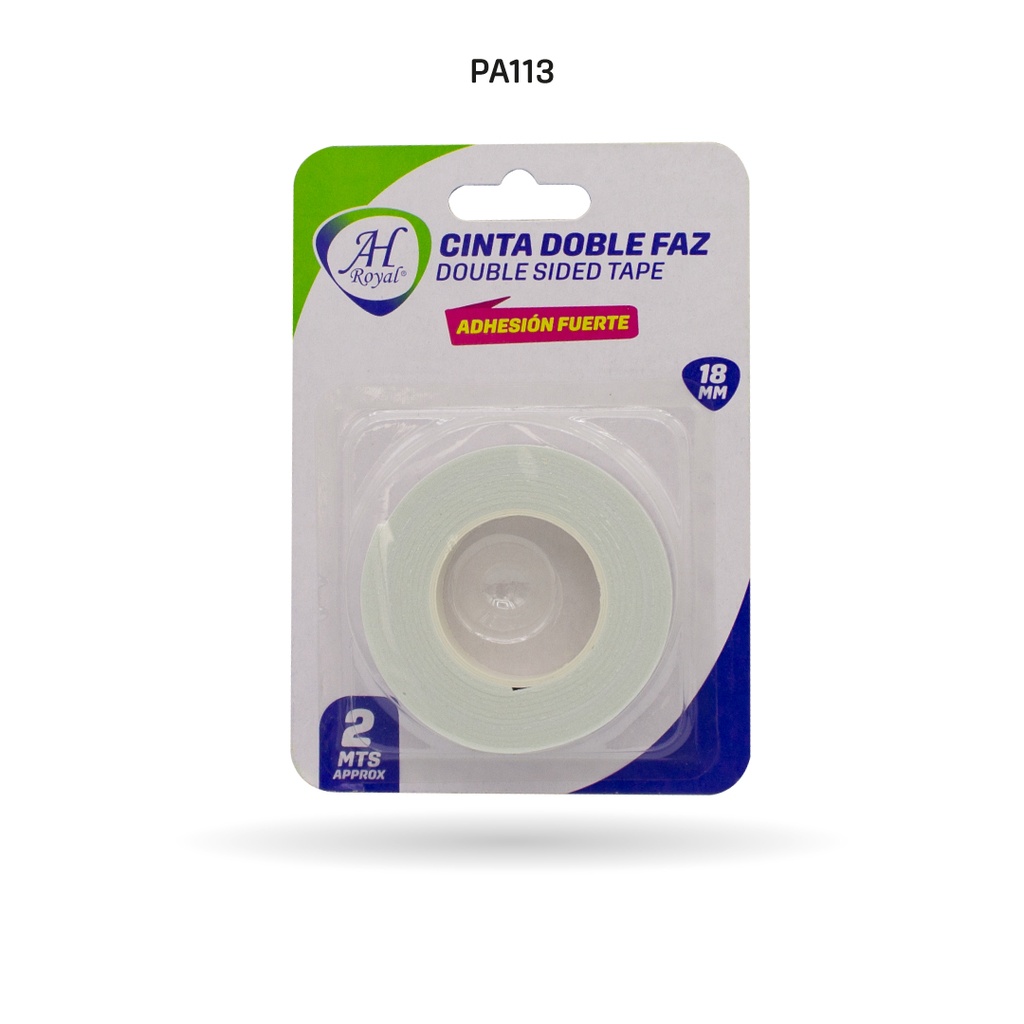 CINTA AH ROYAL DOBLE FAZ  16 mm x 1,5 mm x 2 mts [PAC90055-113]