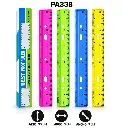 REGLA PLASTICA COLORES SURTIDOS X 30CM DISPLAY X 48 [PAC60013-338-PAC30022-338]