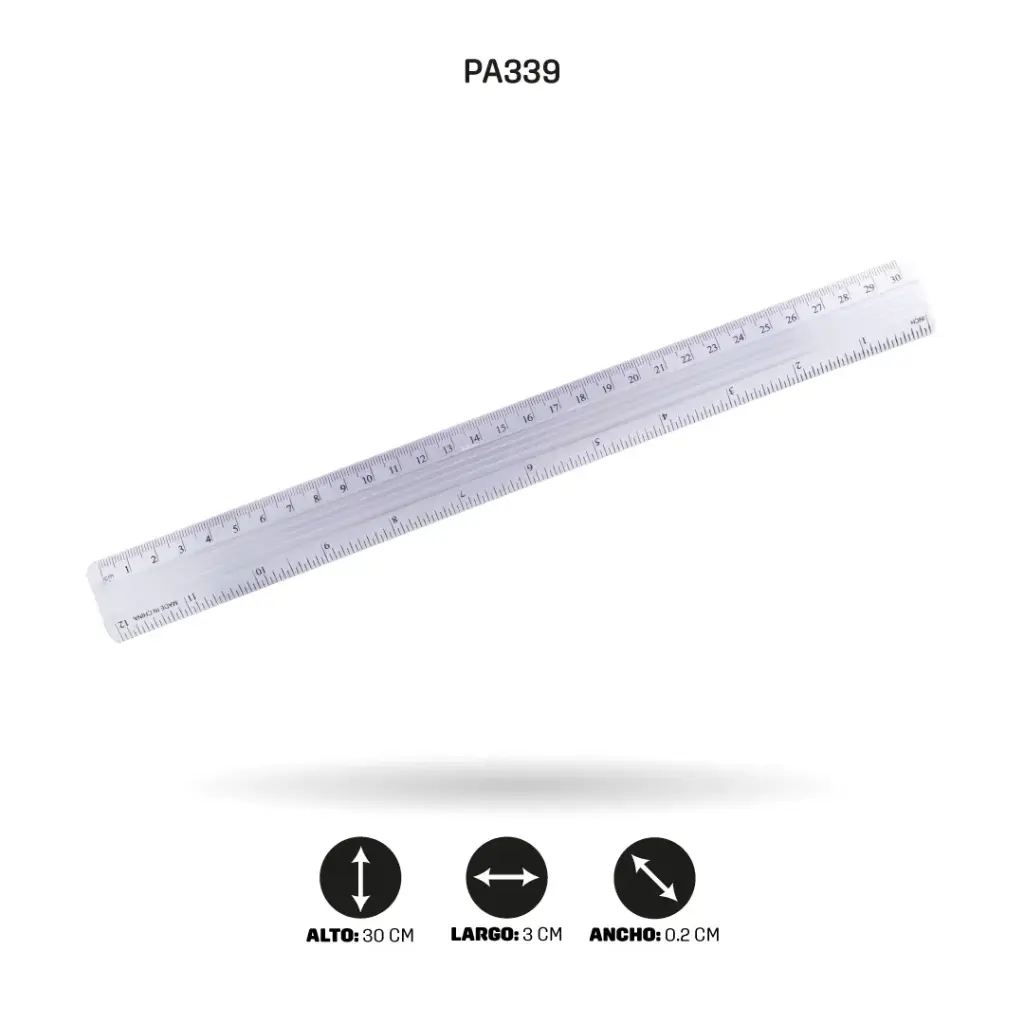 REGLA METÁLICA AH ROYAL DE 30CM [PAC70251-339]
