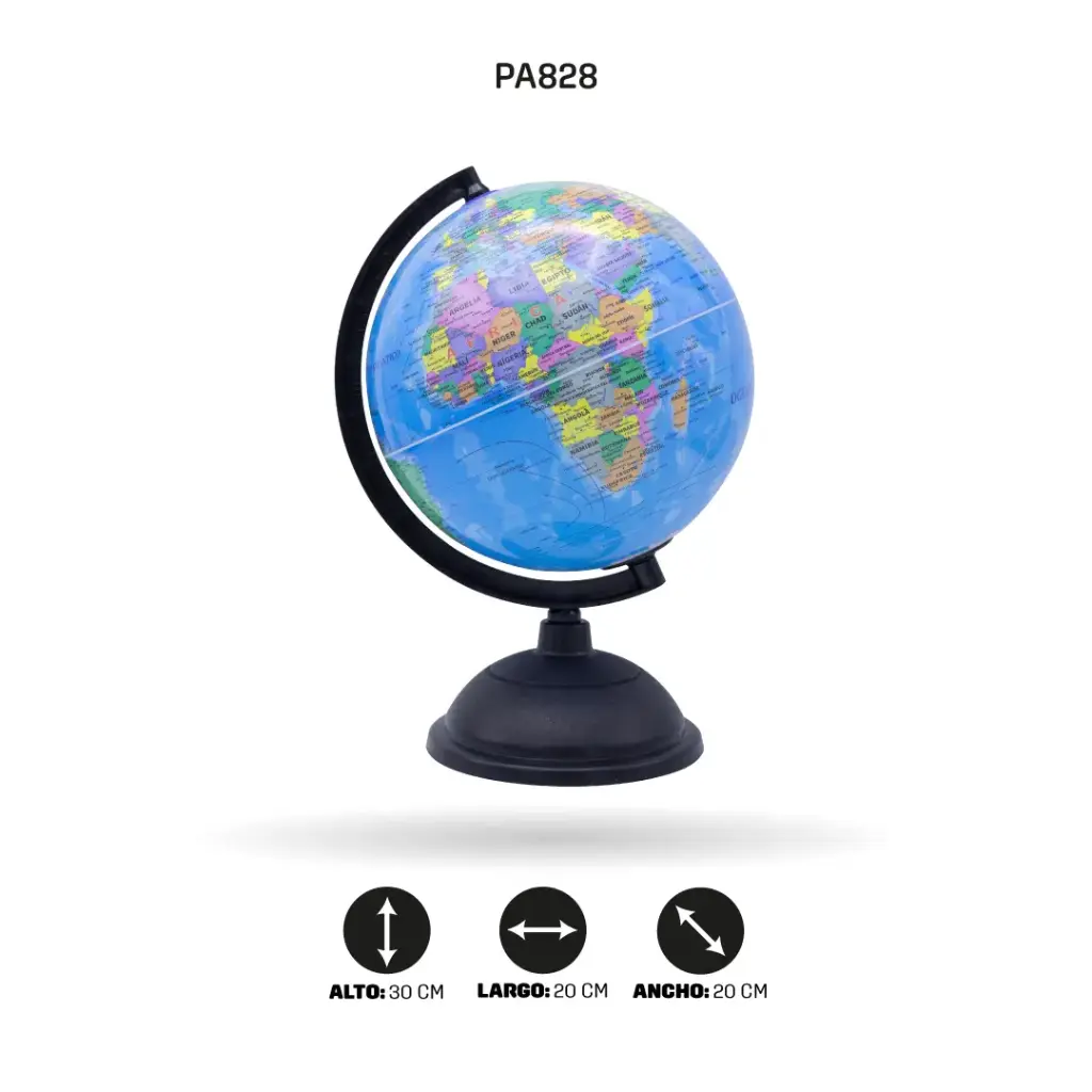 GLOBO TERRAQUEO CON LUZ 20CM [PAC2196-828]