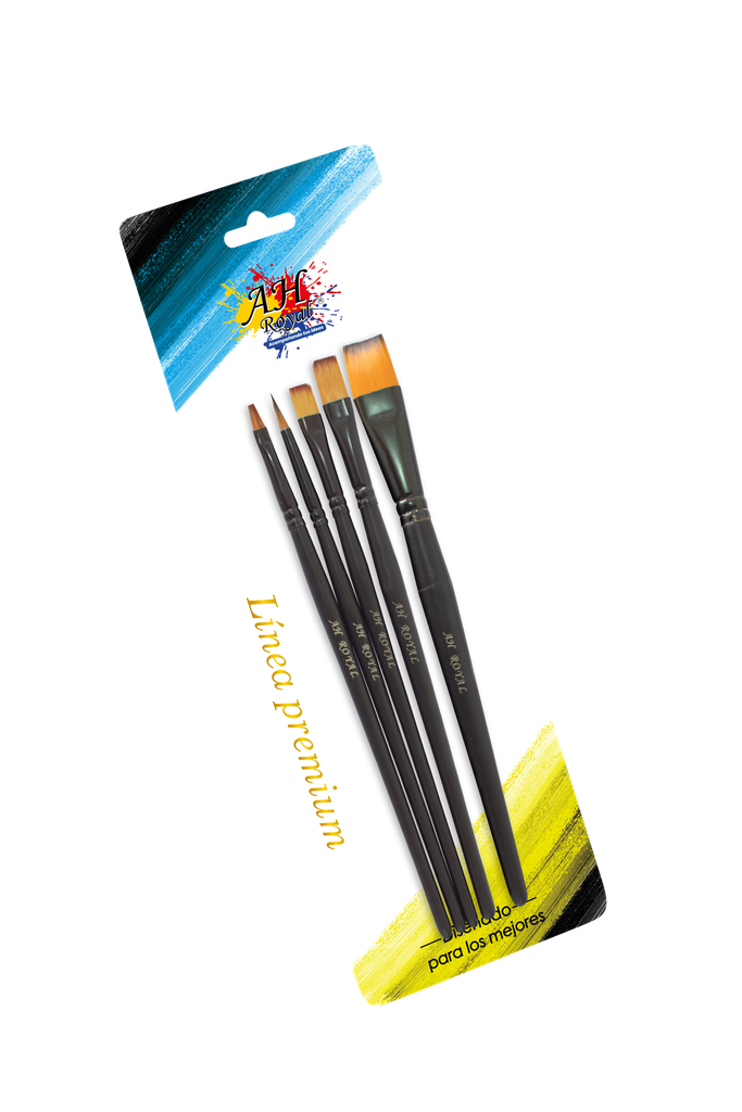 PINCEL AH ROYAL LINEA PREMIUM NEGRO X5 SURTIDO [PAC90354-1009]