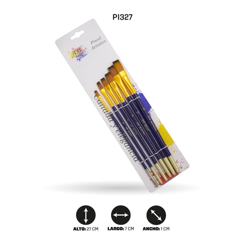 PINCEL AH ROYAL JUEGO PLANO DEL # 2 AL 12  [PAC20043-327]