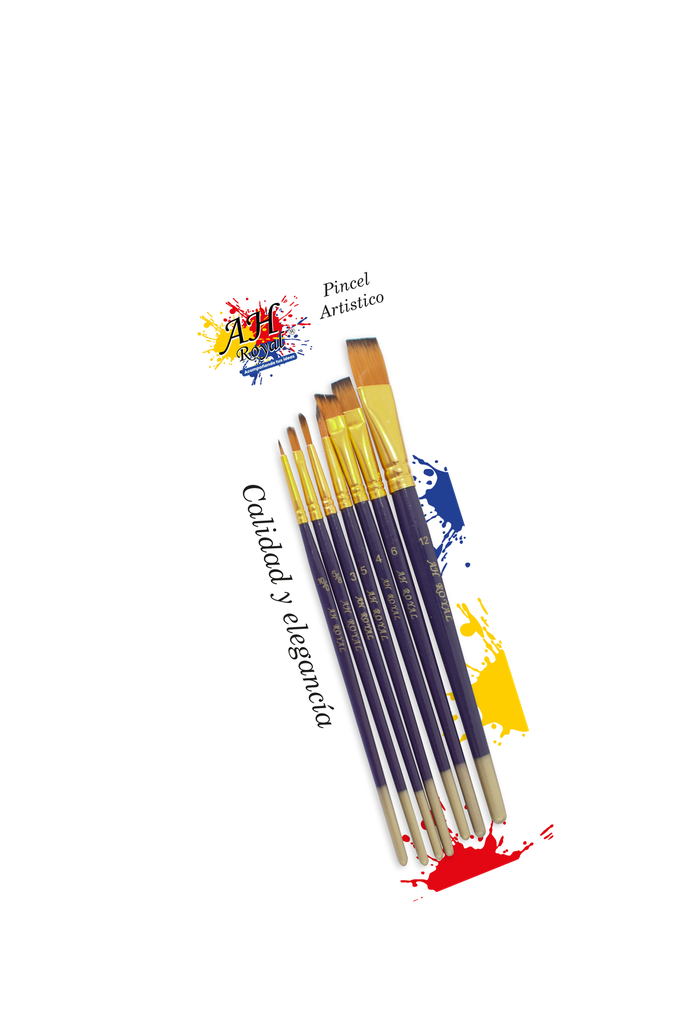 PINCEL AH ROYAL JUEGO SURTIDO X7 [PAC20028-332]