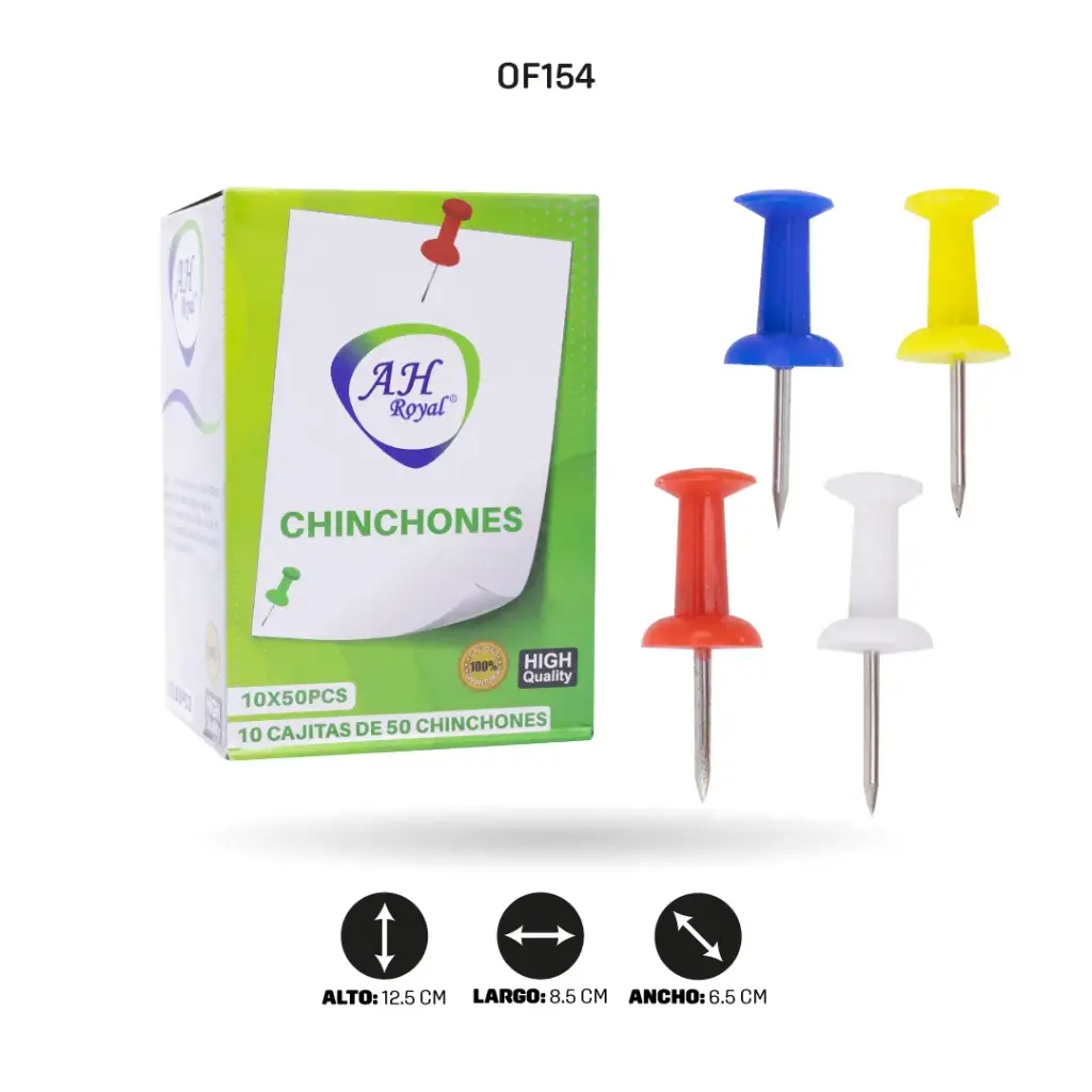 CHINCHONES COLORES SURTIDOS X50 DISPLAY X 10 [PAC60026-154]