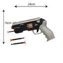 PISTOLA GIRATORIA DE DARDOS DE ESPUMA CON LUCES Y SONIDO [929-10]