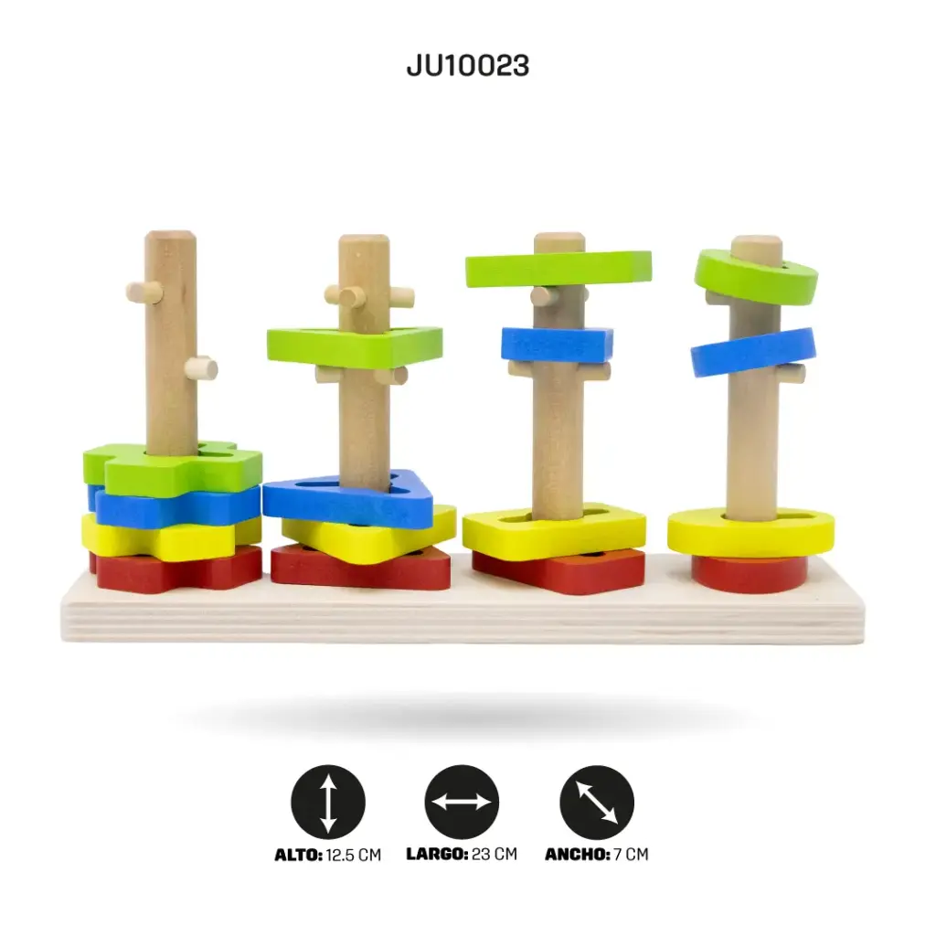 JUEGO EN MADERA APILABLE PARA MOTRICIDAD REF. 8500 [1970-156]