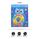 JUEGO DIDACTICO RELOJ BLOQUES DE CONSTRUCCIÓN  FIGURA RANA Y BÚHO [1970-190]