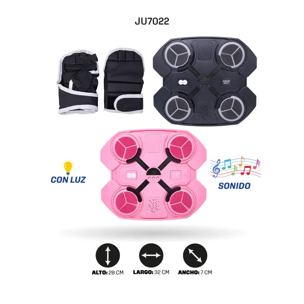 JUEGO BOXEO INTERACTIVO CON LUCES Y SONIDO PARA NIÑOS [ME-139]