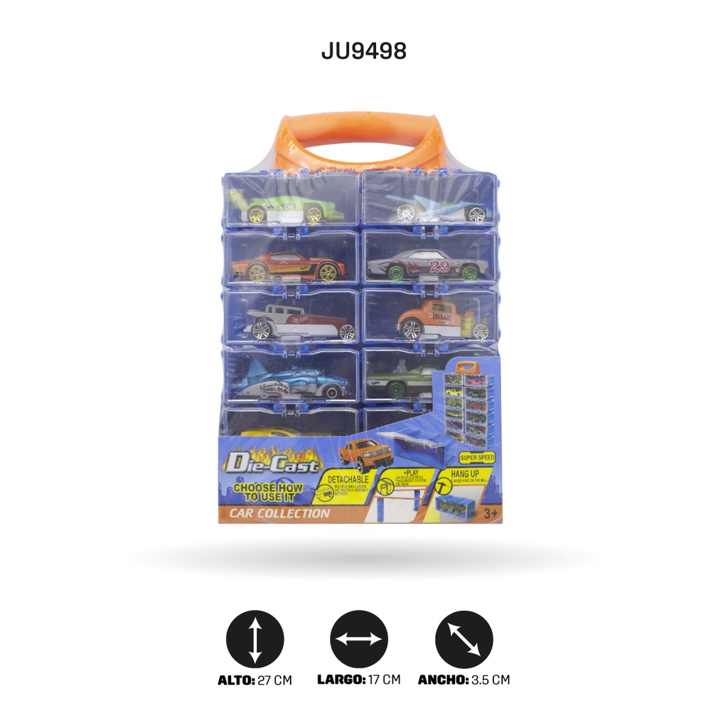 MALETA CON CARROS DE COLECCIÓN X 12 UNDS (1:64) [324-354]