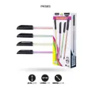 BOLIGRAFO MIX LINEA GEL 0.7 REDONDO DISPLAY X12 TINTA NEGRA CON MINA DE COLORES (PAC1585) [PAC1585]