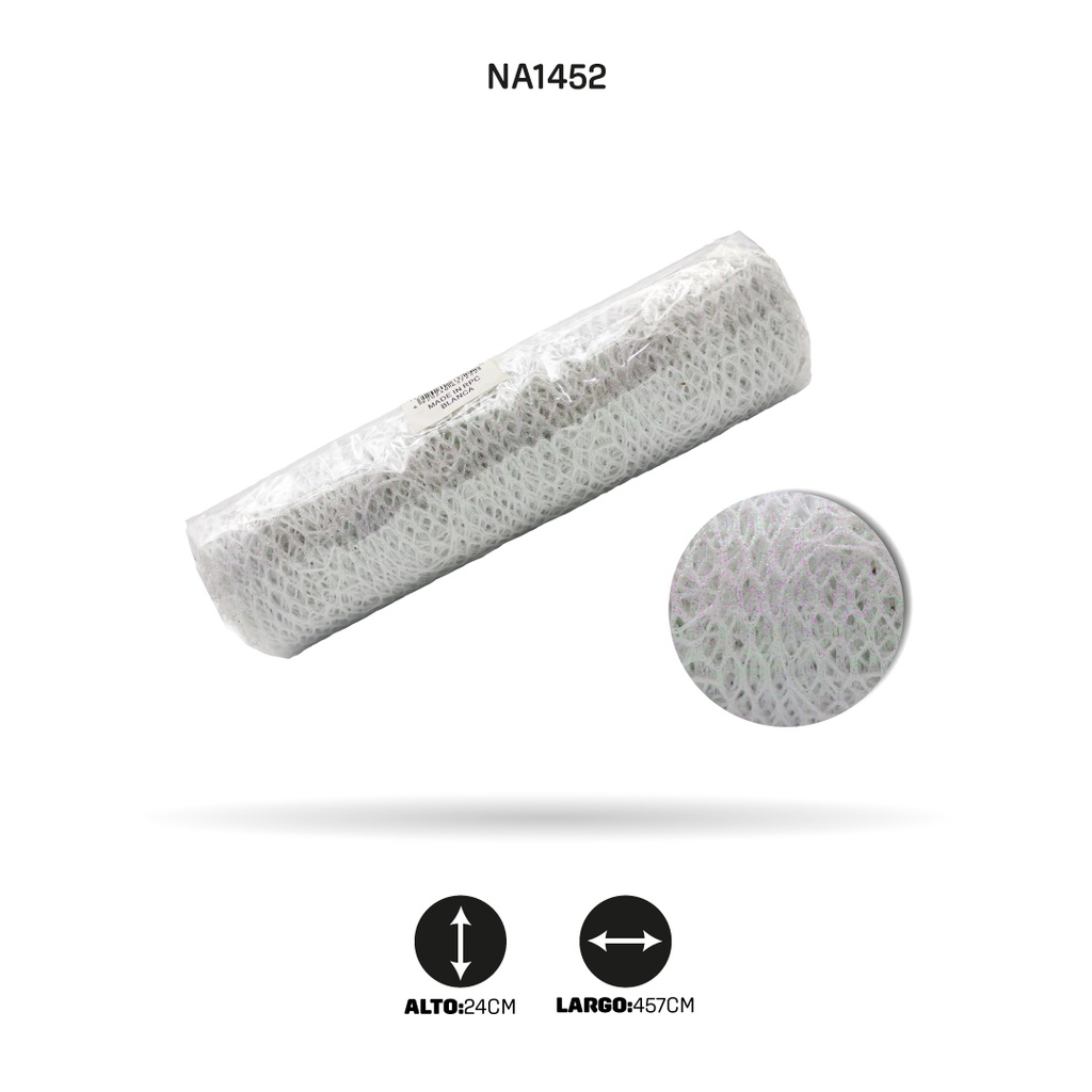 MALLA ESCARCHA BLANCA [PAC3725]
