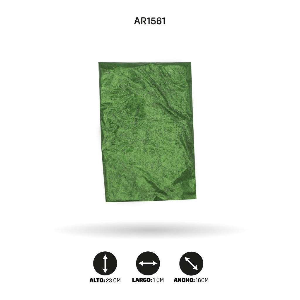 ESCARCHA COLOR VERDE PASTO X LIBRA [PAC5136]