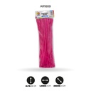 CHELINES DE FELPA BOLSA X 100 -FUCSIA NEON A027 [PAC4323]