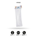 CHELINES DE FELPA BOLSA X 100 - BLANCO [PAC5369]