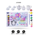 JUEGO DE TE - PINTA TUS CERAMICAS X 18 PIEZAS [868-E36]