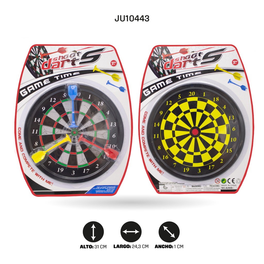 JUEGO PEQUEÑO DE DARDOS MAGNETICOS DOBLE LADO [A2008-2]