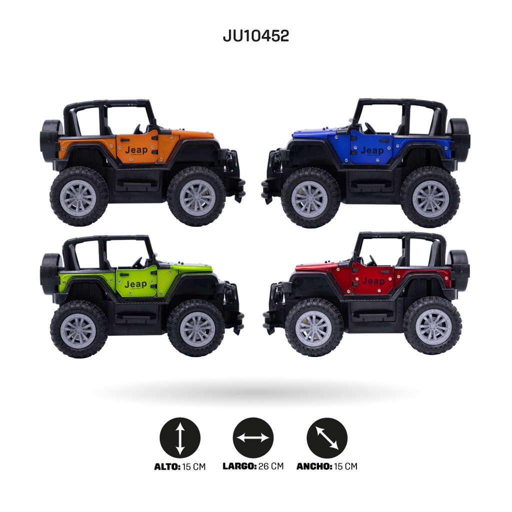 JEEP TODO TERRENO CON RADIO CONTROL DE 4 FUNCIONES