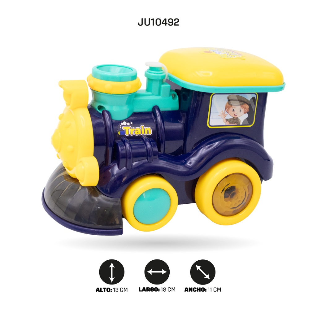 JUEGO DE MÁQUINA DE BURBUJAS FIGURA  TREN [ZR164]