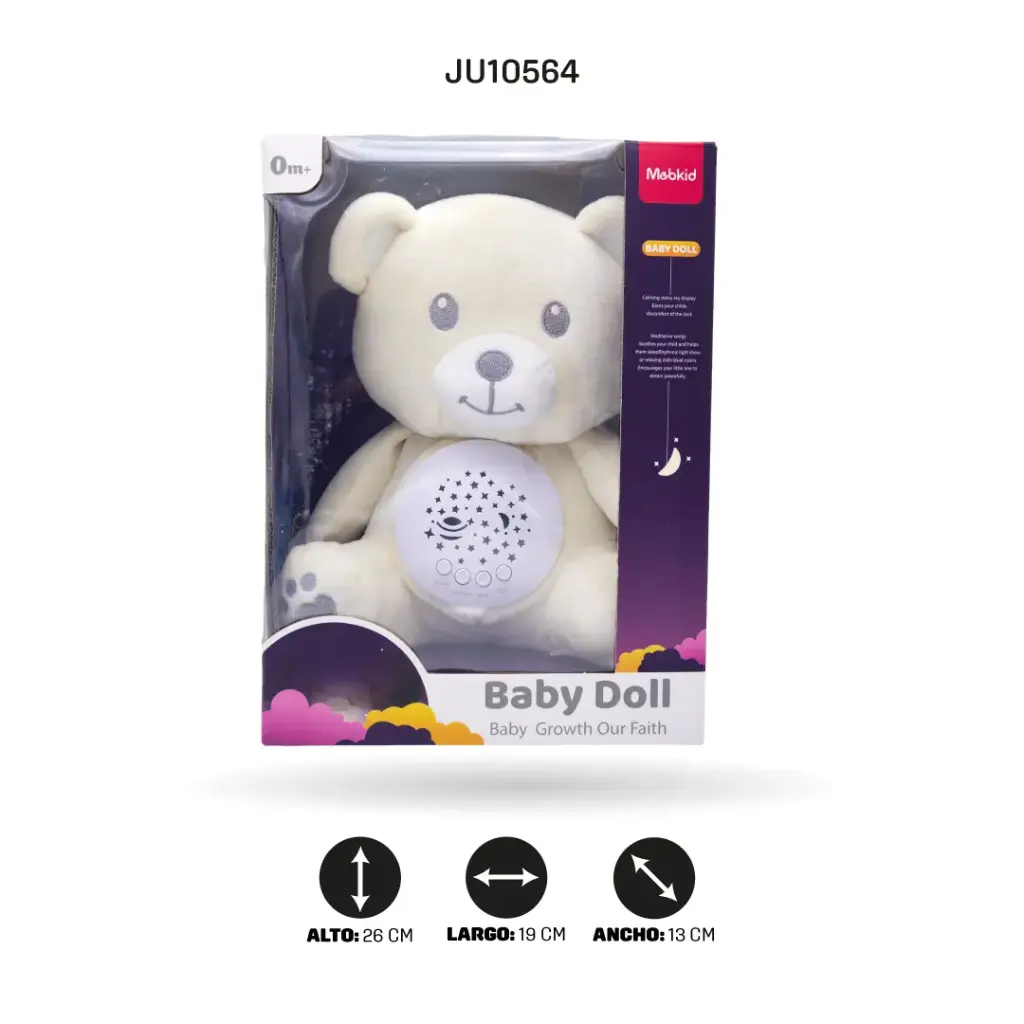 PELUCHE FIGURA OSO POLAR SUAVE - ABRAZABLE [MBQ662-3A]