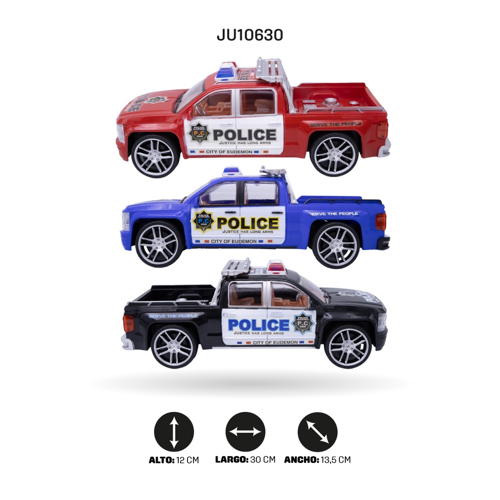 CAMIONETA DE POLICÍA A  FRICCIÓN [9238]