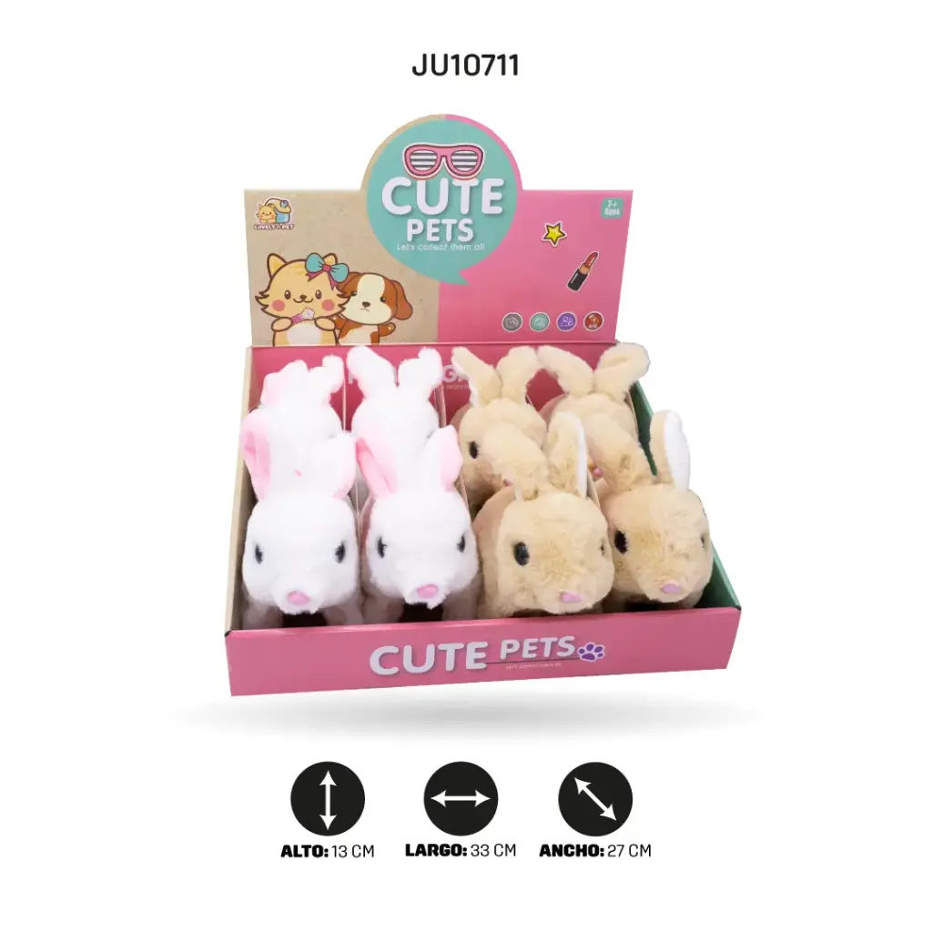 CONEJO DE PELUCHE CON MOVIMIENTO [8832-31]