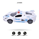 VEHICULO DEPORTIVO DE POLICIA CON RADIO CONTROL, 5 FUNCIONES CON CARGADOR USB (1:18) [CD8205C]