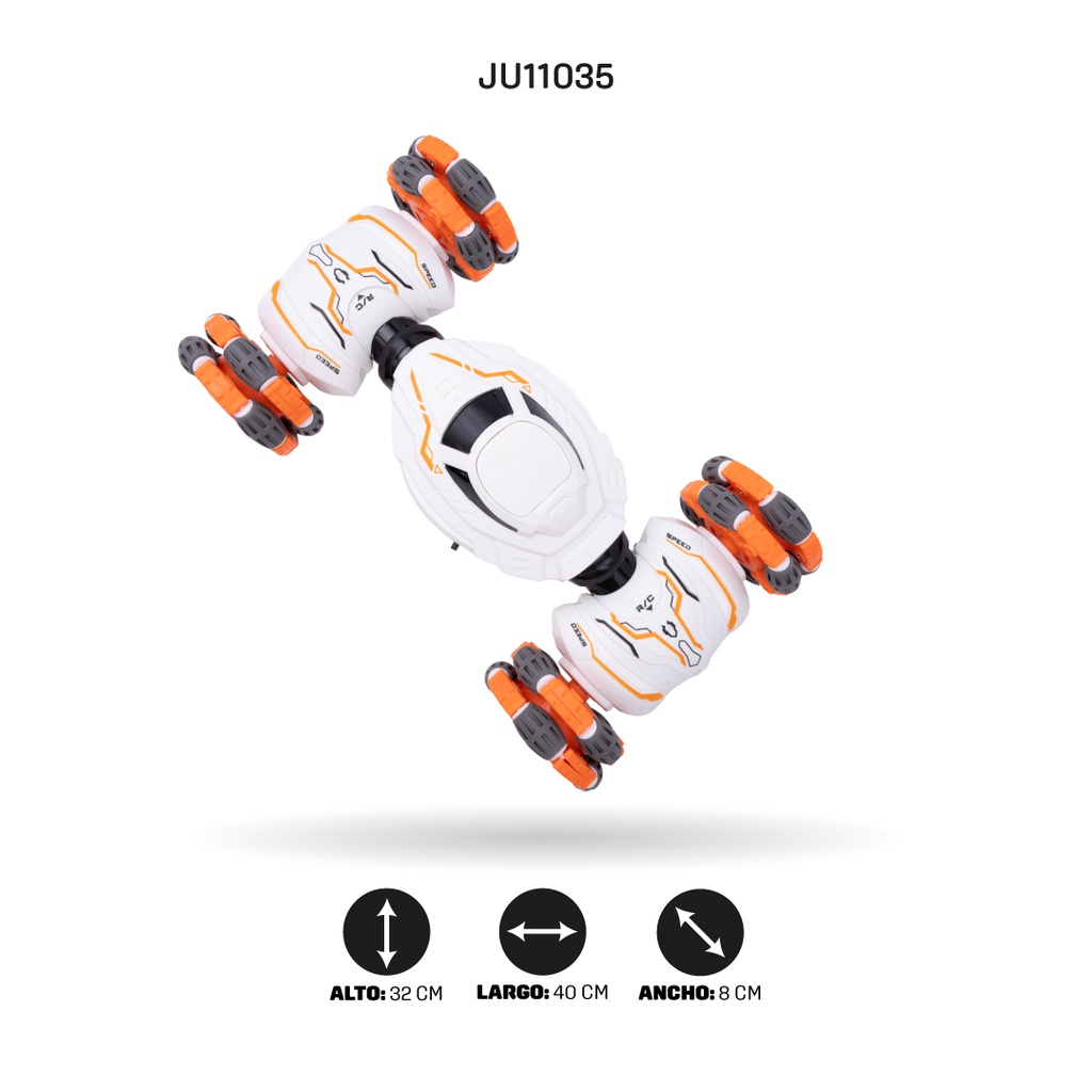 VEHICULO ACROBATICO CON RADIO CONTROL DE 5 VÍAS Y CARGADOR USB [809-42]
