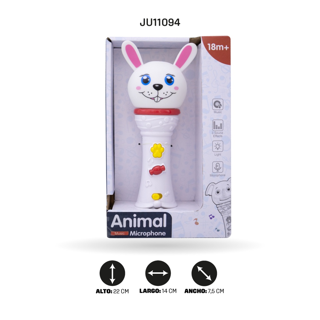 MICRÓFONO FIGURA CONEJO [MTK040-3]