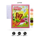 PINTURA CON LANA FIGURA MARIPOSA [621-15]