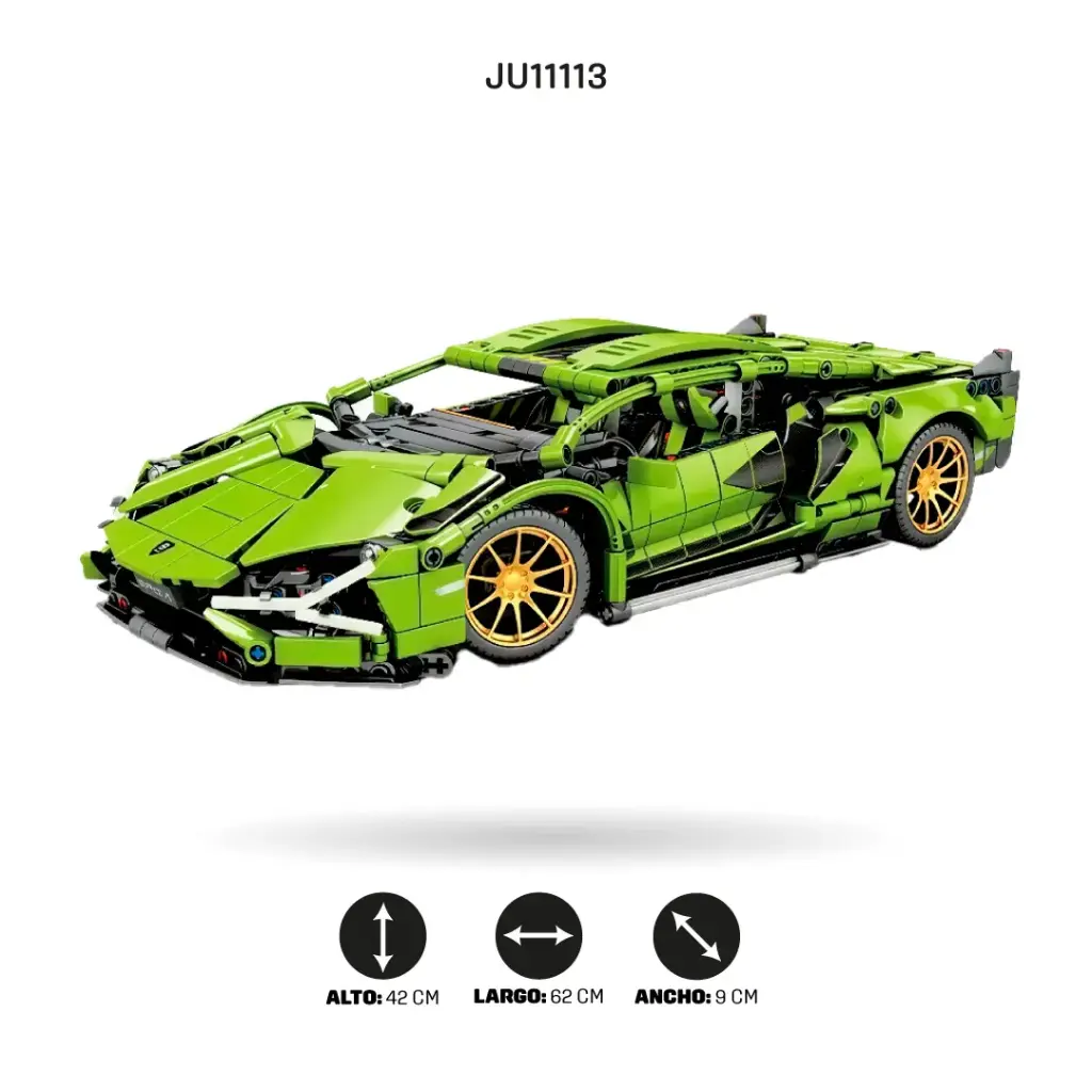 VEHICULO DEPORTIVO LAMBORGHINI ARMABLE CON CONTROL REMOTO X 1273 PIEZAS [49001]