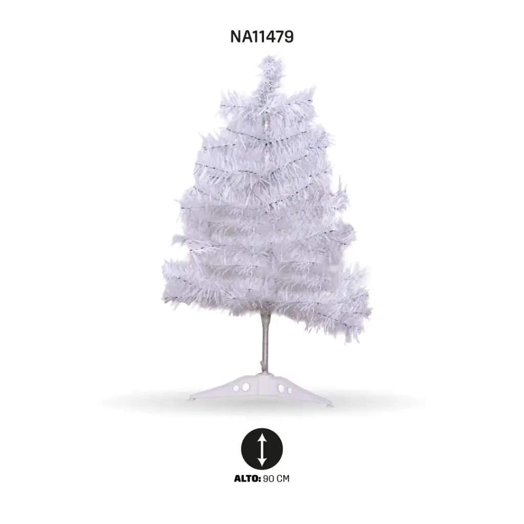 ARBOL BLANCO DE NAVIDAD 90 CM -80PIN [PAC5617]
