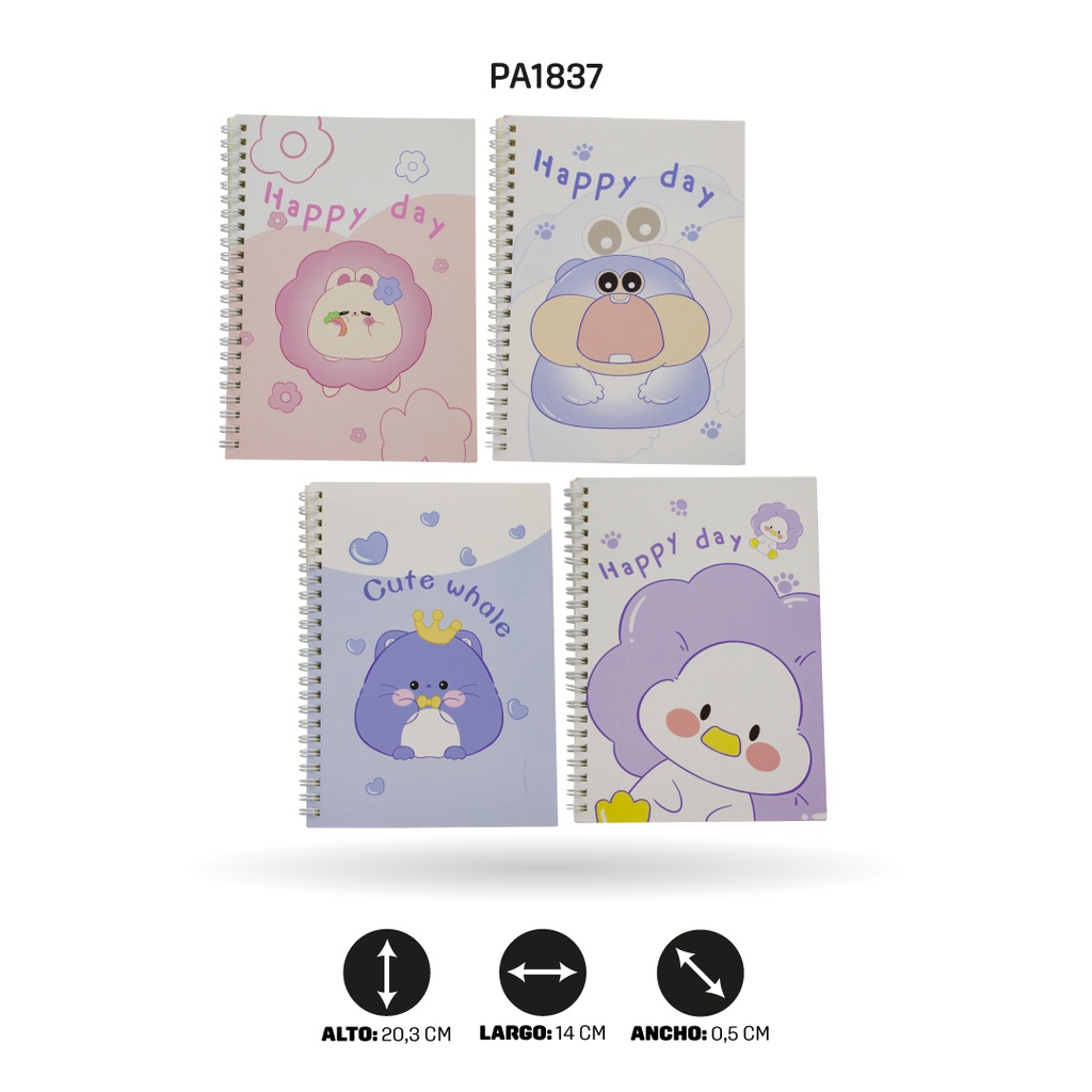 AGENDA XX-3212 GATICO, PATO, CASTOR Y HANSTER DISPLAY X 12 [PAC4567]