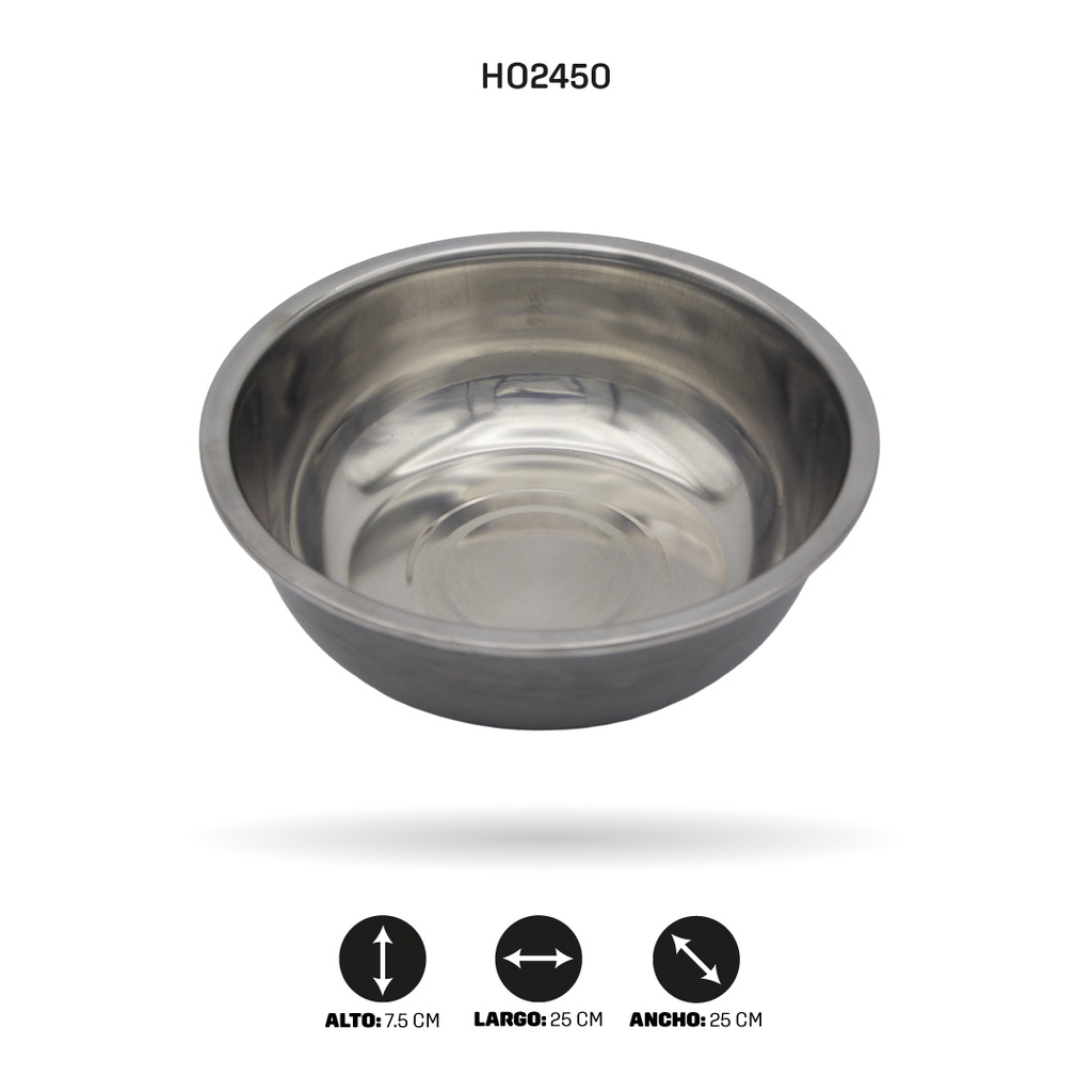 BOWL DE ACERO 25CM [PAC5306]