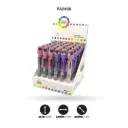 BOLIGRAFO 6 COLORES QM-916 CON SELLO [PAC4583] DISPLAY X 36