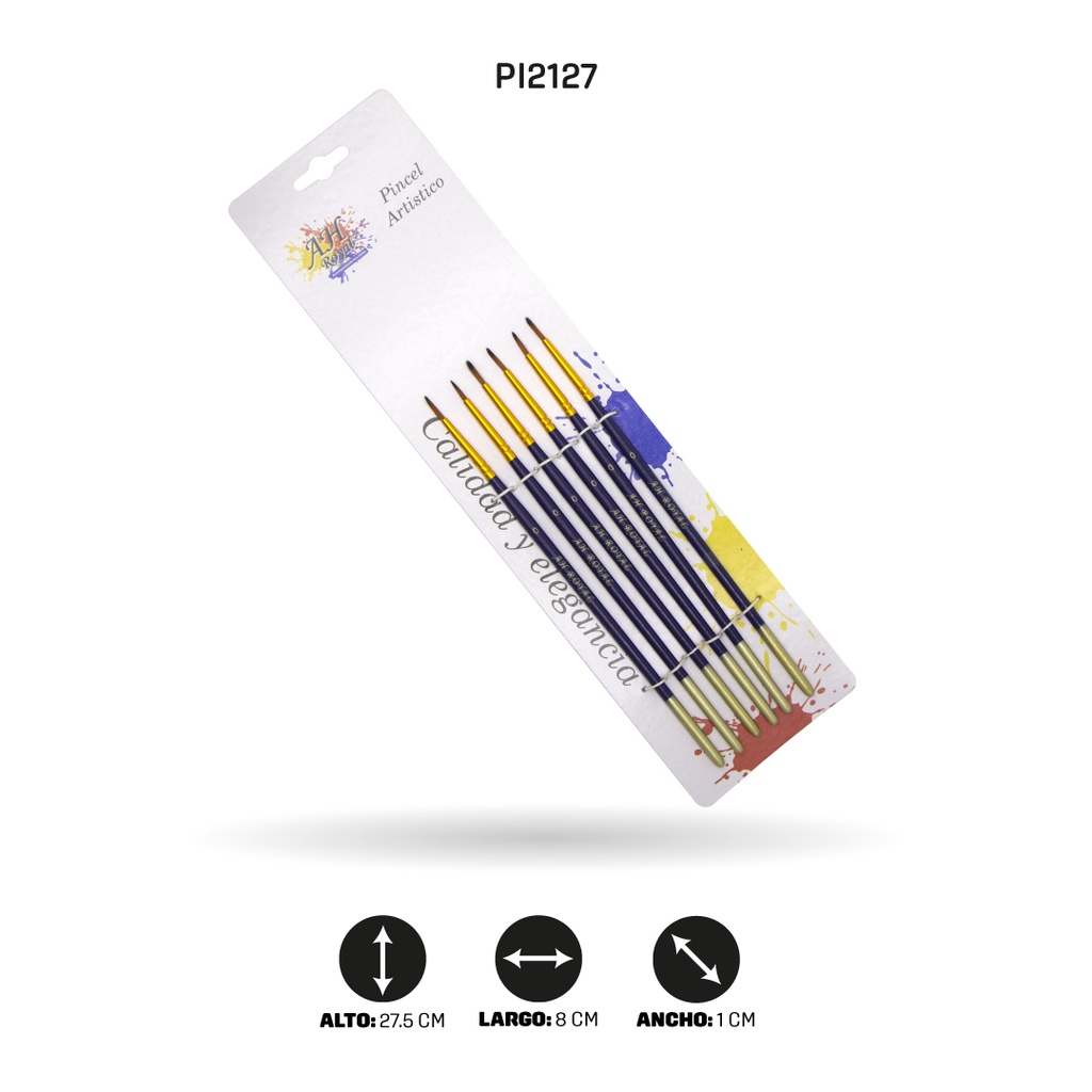 PINCEL AH ROYAL REDONDO N°0 X6 AH333-0  [PAC4337]