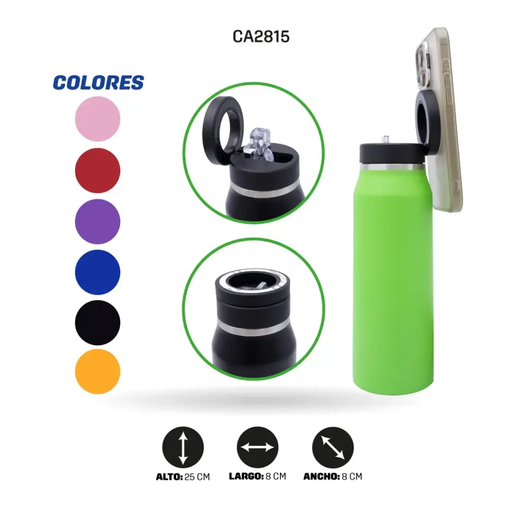 TERMO CON TRIPODE PARA CELULAR 710ML [PAC5903]