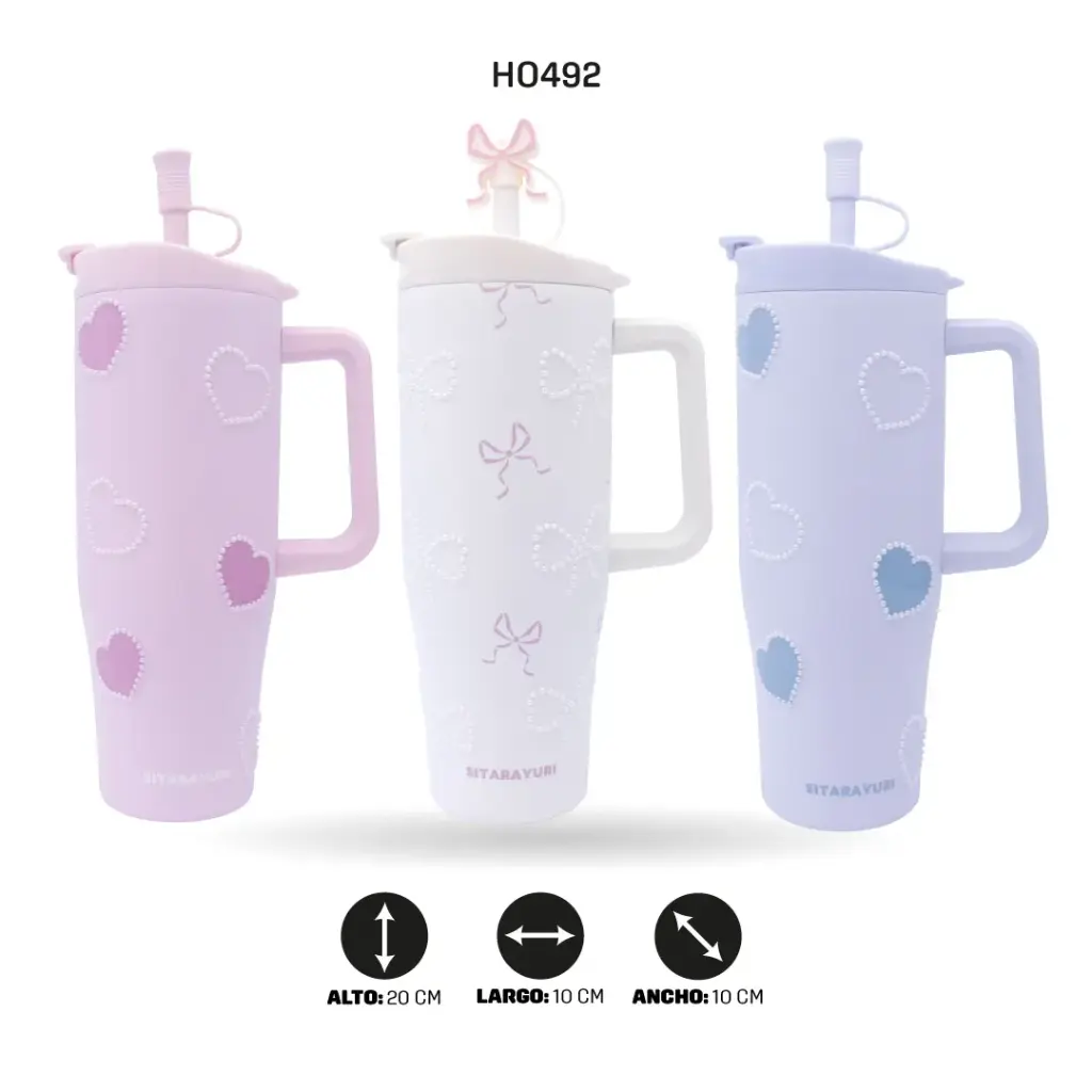 TERMO CON RELIEVE 1200ml sus 304  ZF-084 [PAC6498]