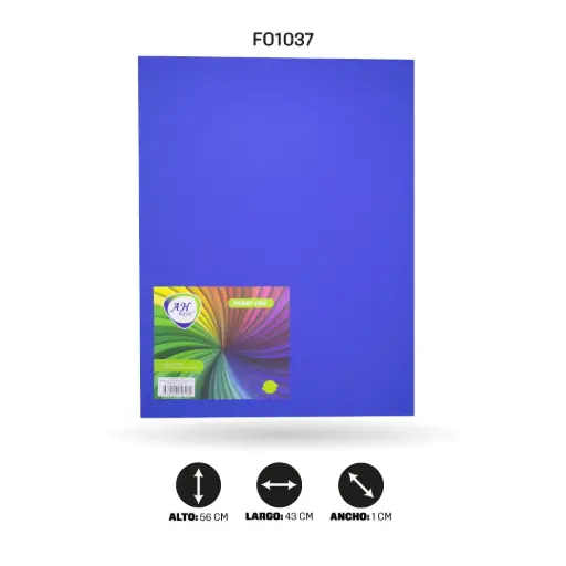 [FO1037] FOAMY 4 CARTA AH ROYAL AZUL REY X 10 UNDS [AH28100515-1037-AH28100515]
