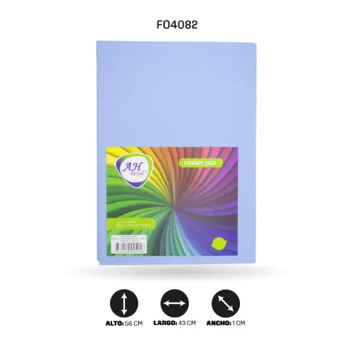 [FO4082] FOAMY 4 CARTA AH ROYAL AZUL CLARO X 10 UNDS [AH28100415-4082-AH28100415-PAC40263-4082]