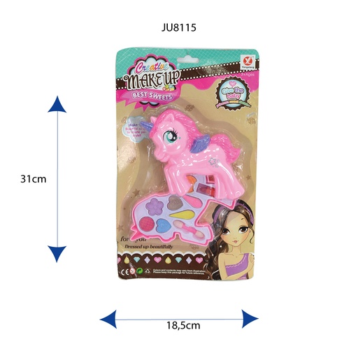 [JU8115] SET DE MAQUILLAJE FIGURA UNICORNIO [B8711-6]